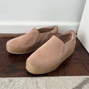 Vince Women's Suede Slip-On Espadrille Sneakers